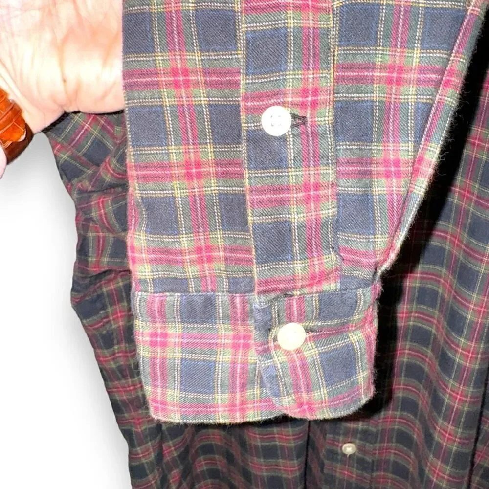 70s Polo Ralph Lauren Made in USA Flannel Button Down Shirt S